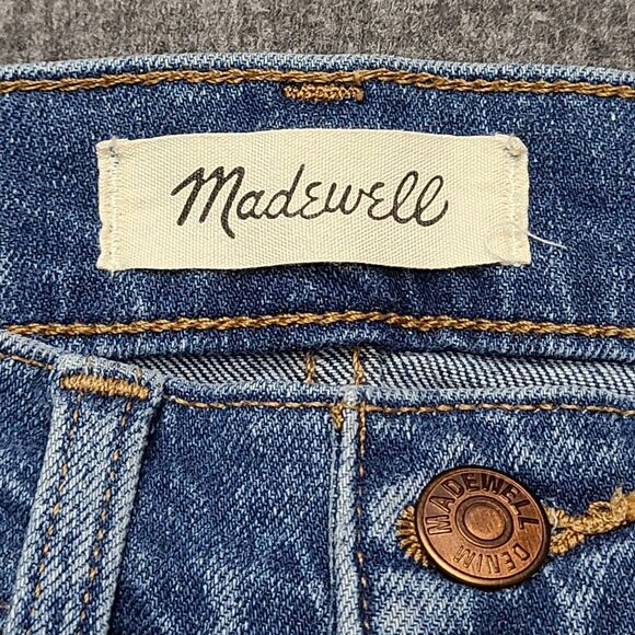 Madewell Jeans Womens 25P Blue 10" High-Rise Skinny Button Fly Stretch Petite - Picture 4 of 9